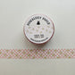 Pink Checkered Daisy Washi Tape | 15mm x 10m