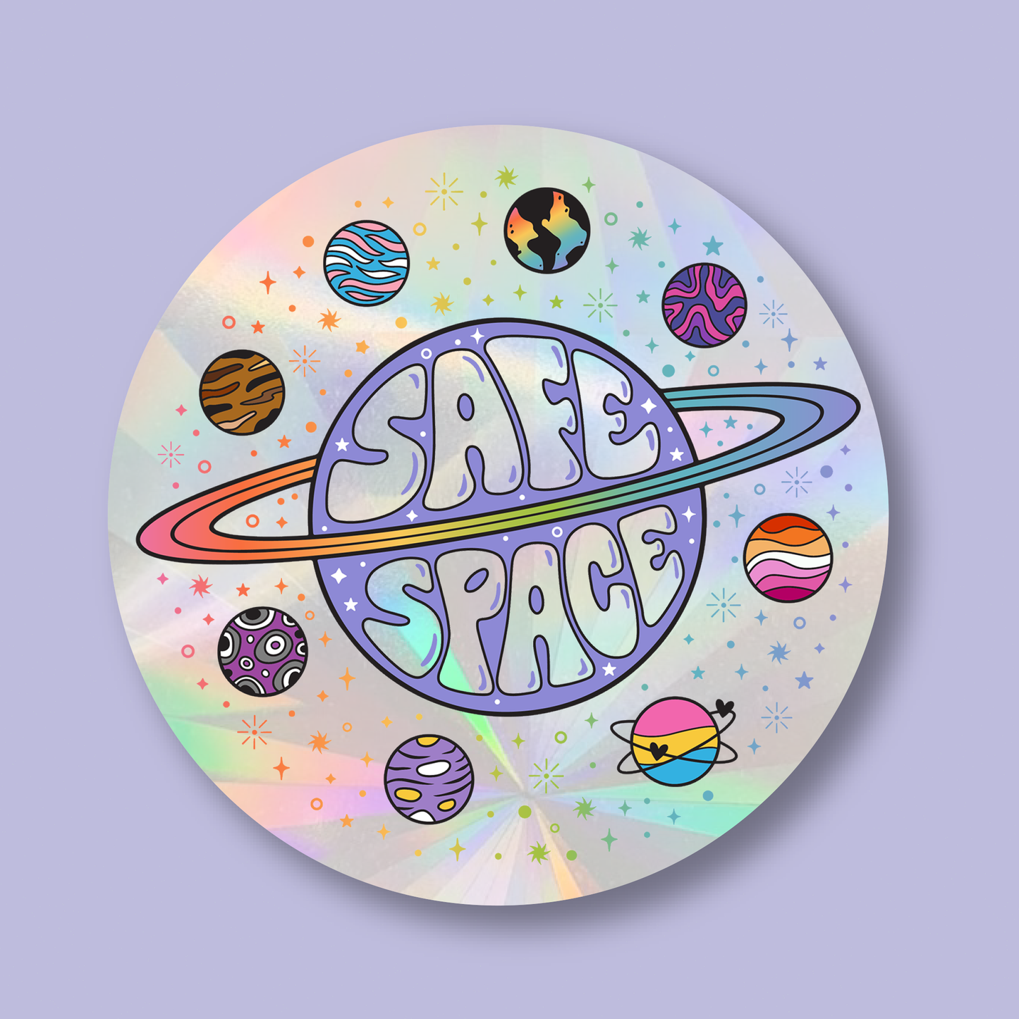 Safe Space Suncatcher Window Sticker