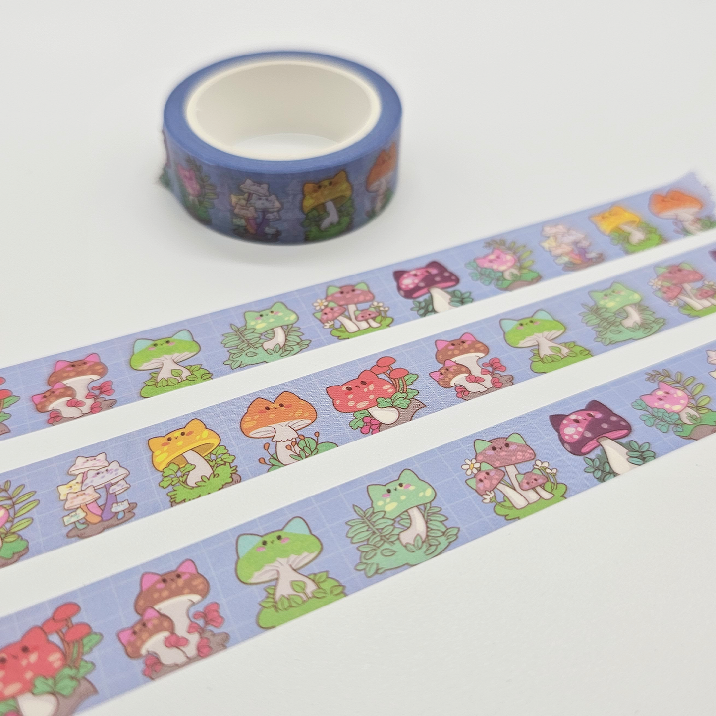 Mushroom Cat Washi Tape | 15mm x 10m