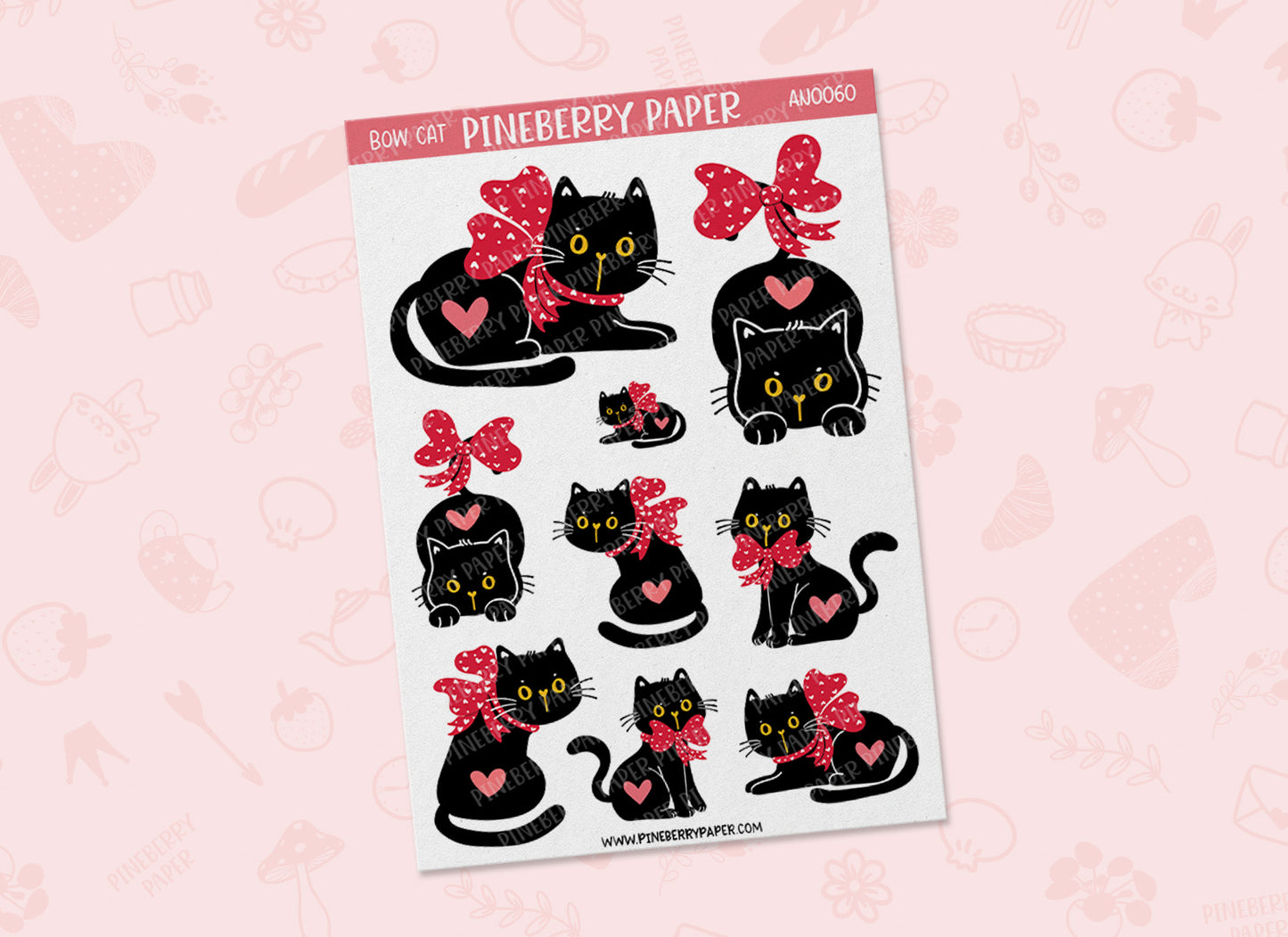 Red Bow Cat | AN0060