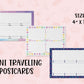 Mini Traveling Postcards | TPC | 3" x 4"