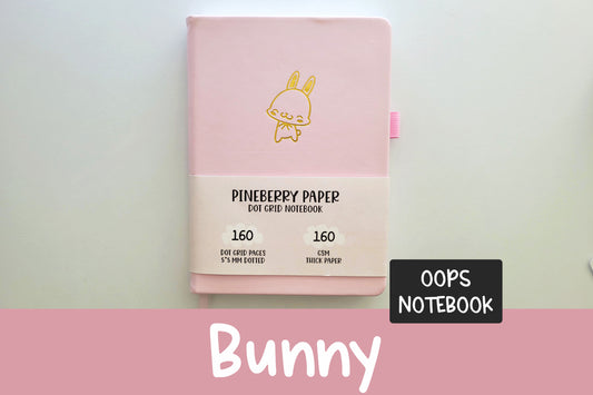 Oops Pineberry Bunny Dot Grid Notebook