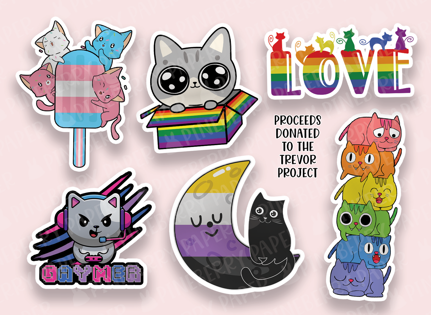 Pride Cats Vinyl Sticker