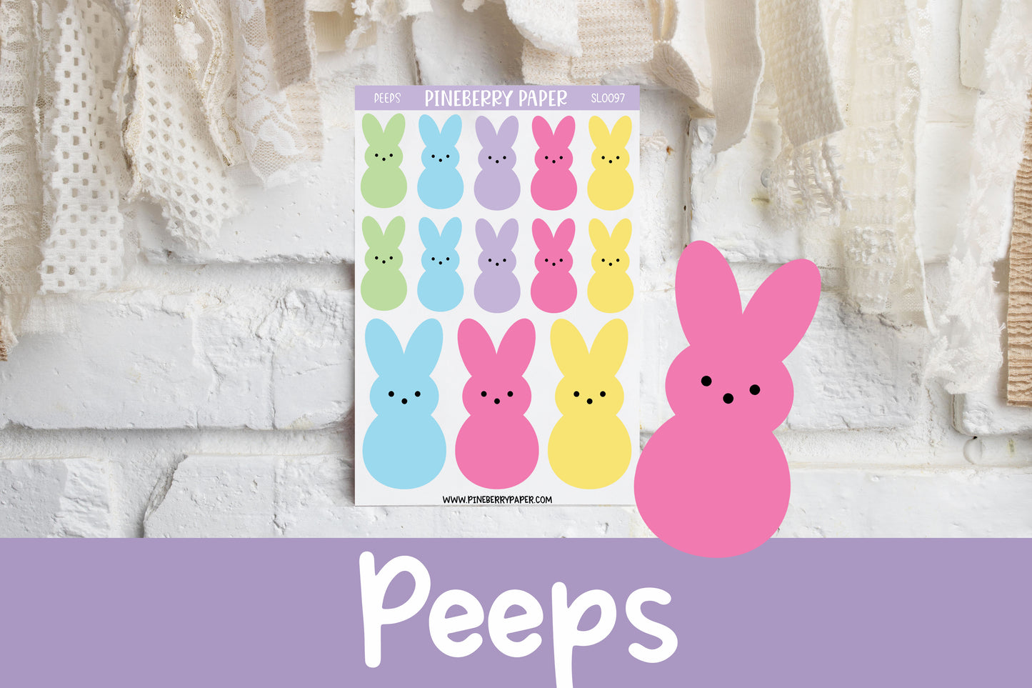 Marshmallow Bunny Peeps | SL0097