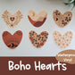 Boho Hearts Vinyl Sticker