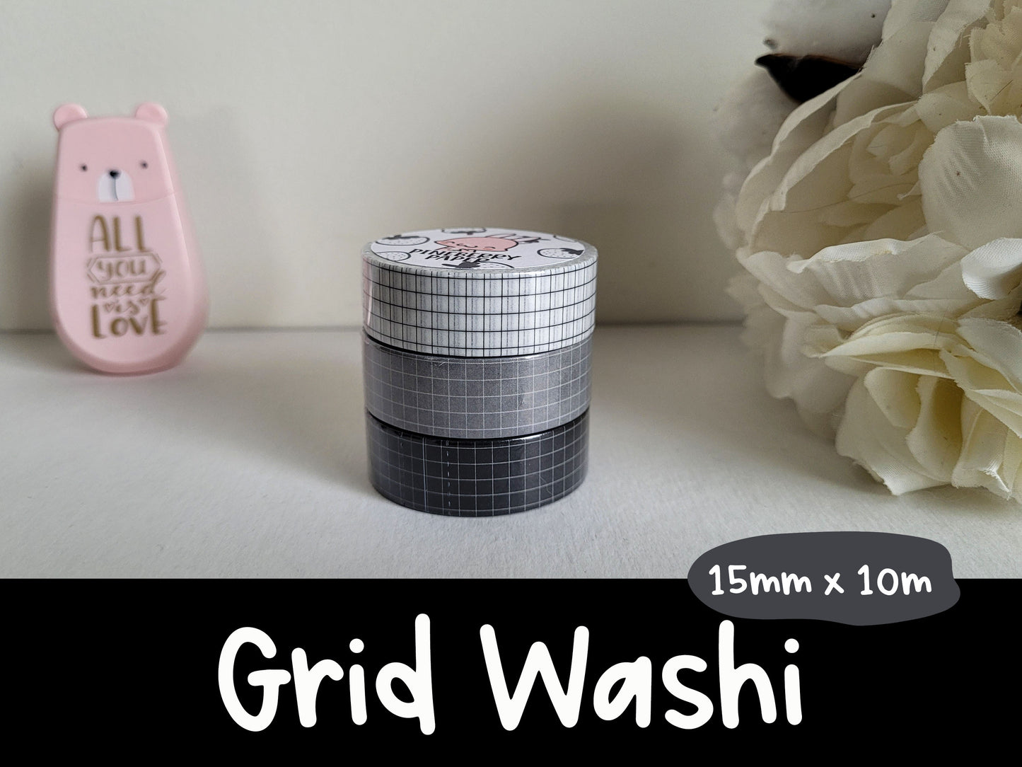 Grid Washi | 15mm x 10m Tape