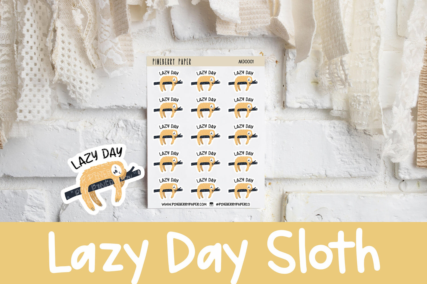 Lazy Day Sloths | MD0001