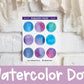 Warm Watercolor Circles | DC0005 | Discontinued
