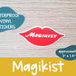 Magikist Vinyl Sticker | Chicago | Lips | Chicago Cultural Icon | Laptop Sticker | Water Bottle Sticker | Weatherproof | Waterproof | Decal