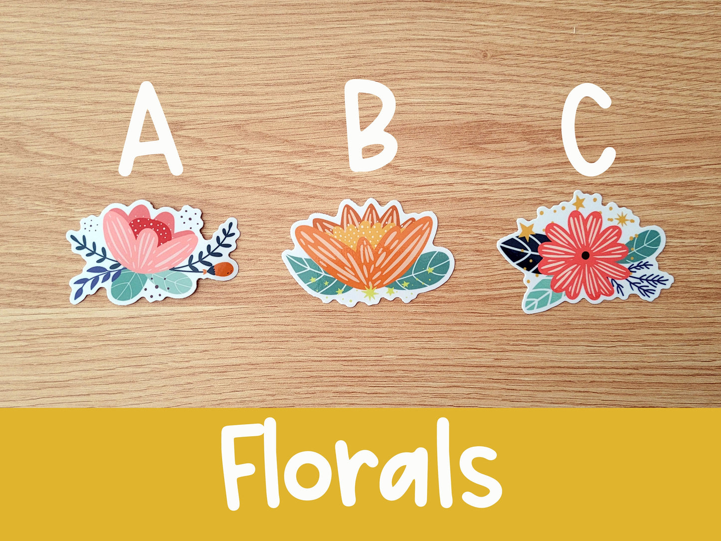 Floral Vinyl Sticker | Flower | Blossoms | Botanic | Laptop Sticker | Water Bottle Sticker | Weatherproof | Waterproof | Decal