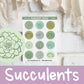 Succulent Circles | FL0015