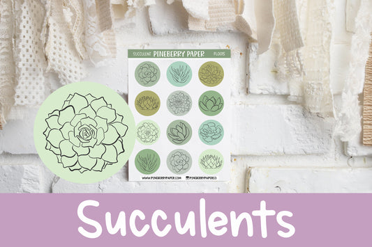 Succulent Circles | FL0015