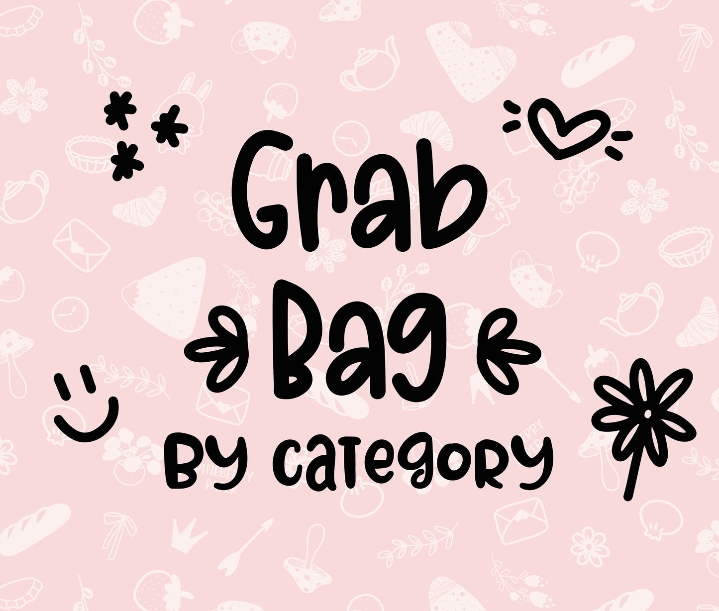 Grab Bag by Category Stickers | 5 Sheets