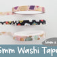 Abstract Designs | 5mm Washi Tape | Gold Foil Decorative Tape