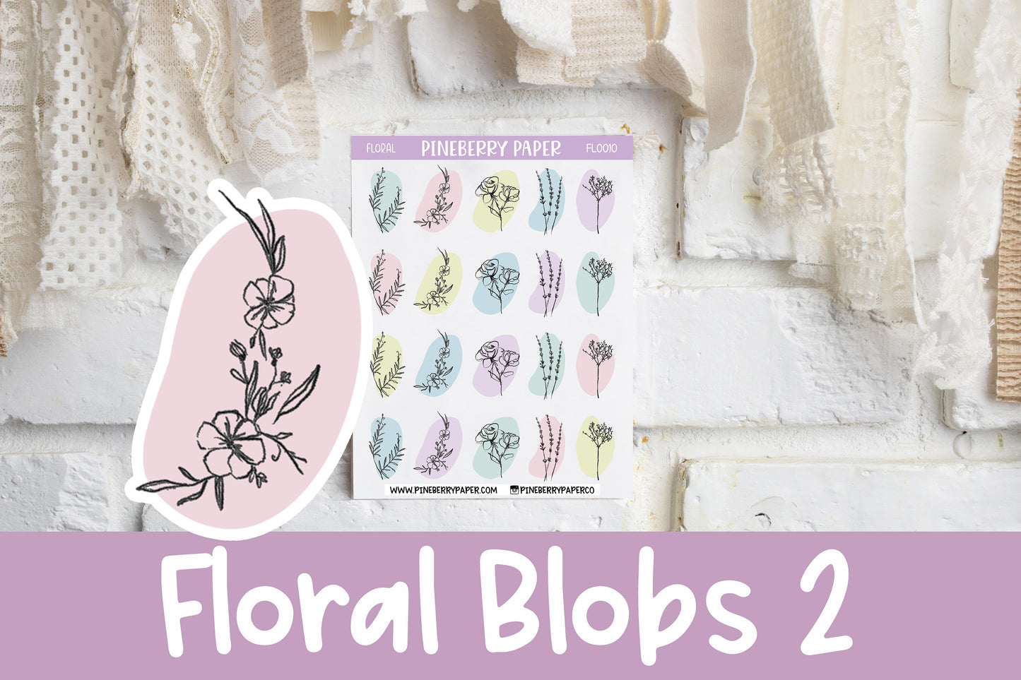 Floral Abstract Blob | FL0010