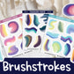 Watercolor Brushstrokes DC0053 DC0054 DC0055