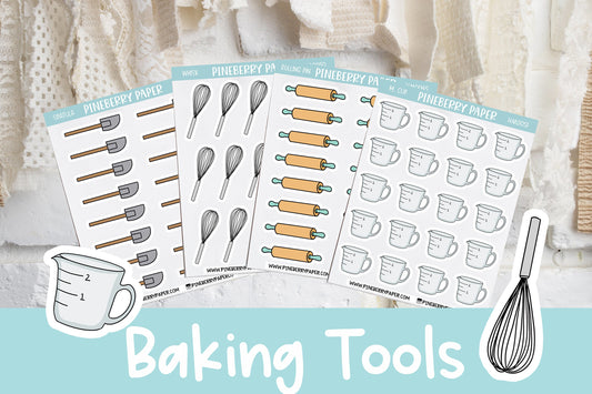 Baking Tools | Measuring Cup | Whisk | Rolling Pin | Spatula