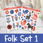 Folk Animals & Florals 1