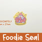 Foodie Seal Mini Sticker Flakes | 9 pieces | Gold Foil