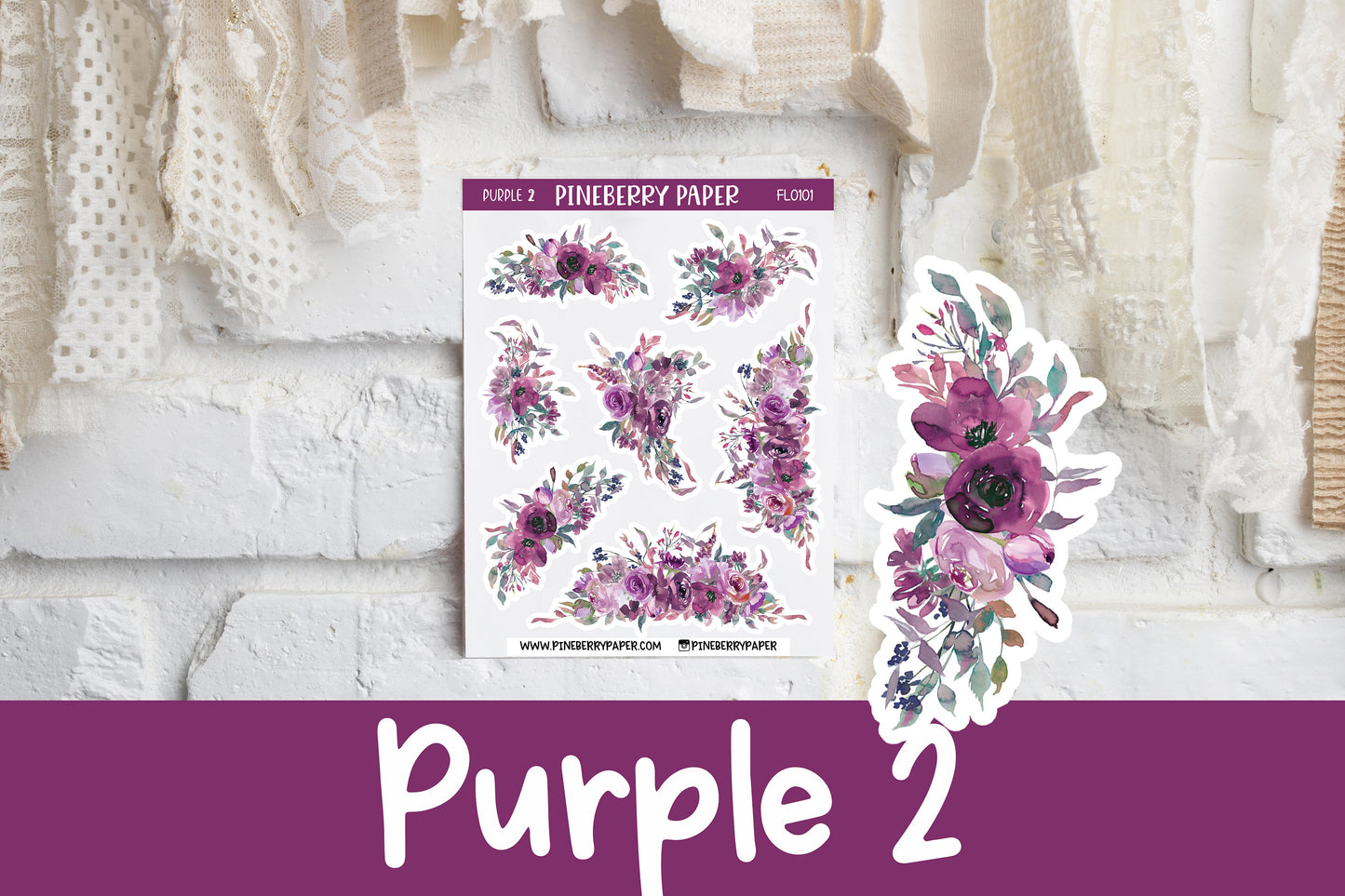 Purple 2 Florals | FL0101