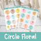 Circle Floral Stickers | FL0094 | FL0095