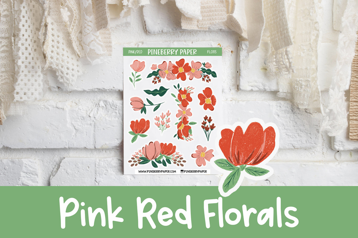 Pink & Red Flowers | FL0113
