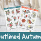 Outlined Autumn Florals