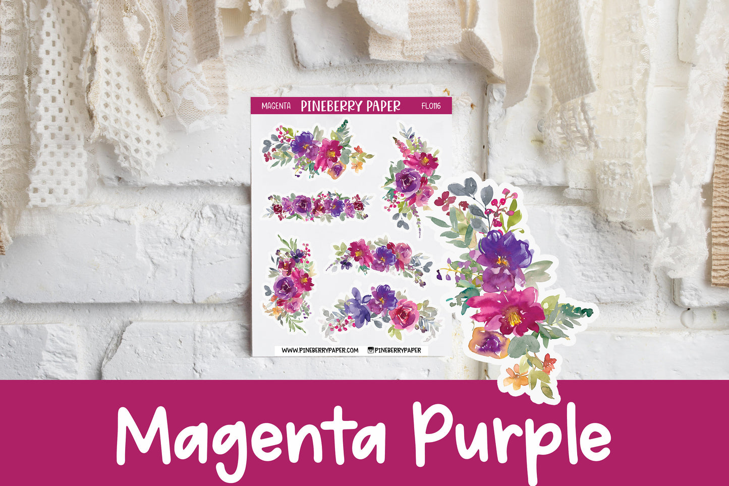 Magenta Purple Florals | FL0116