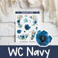 Navy Florals | FL0123