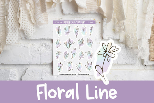 Floral Line Art | FL0066