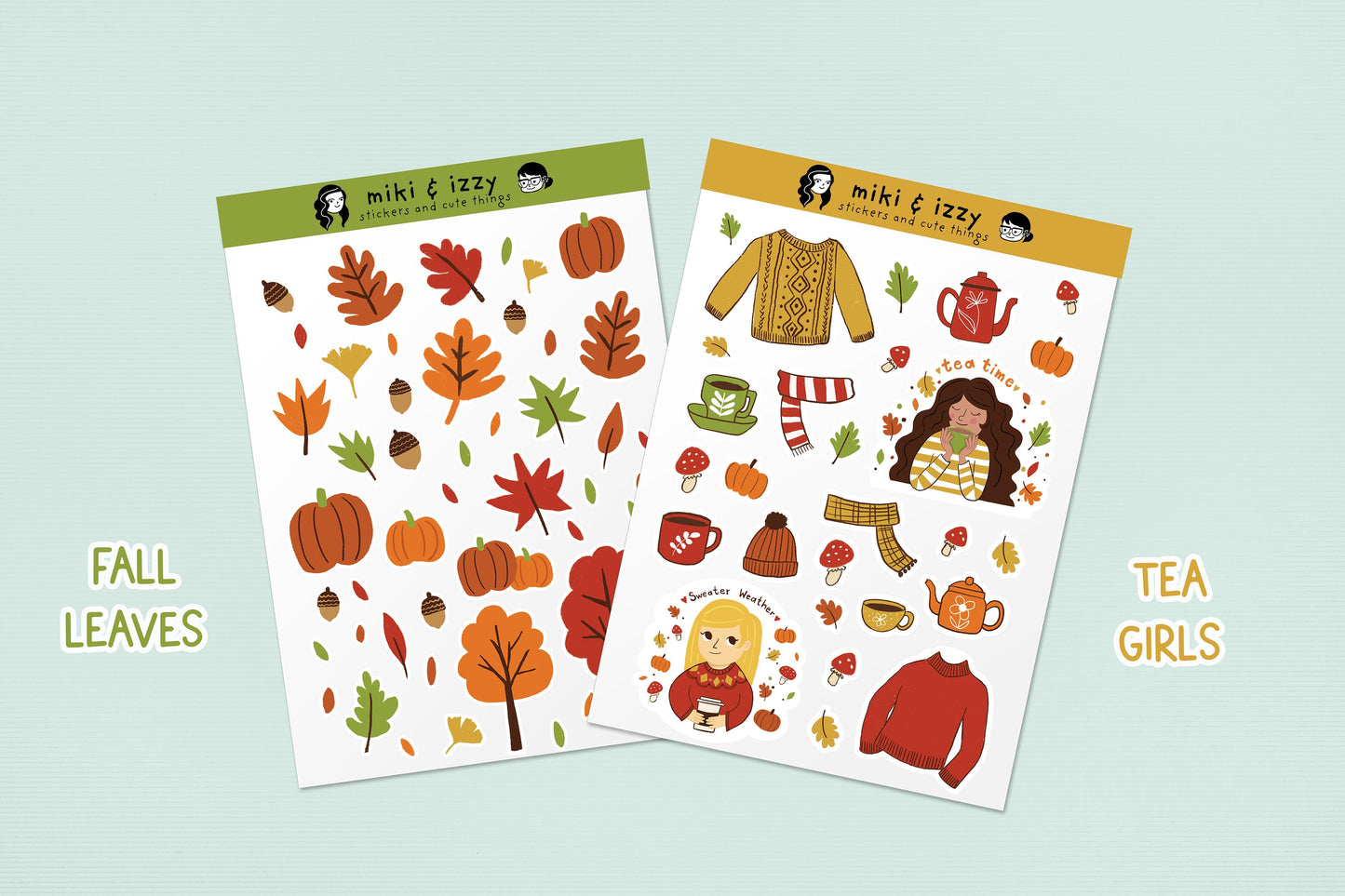 Fall Stickers | Miki & Izzy