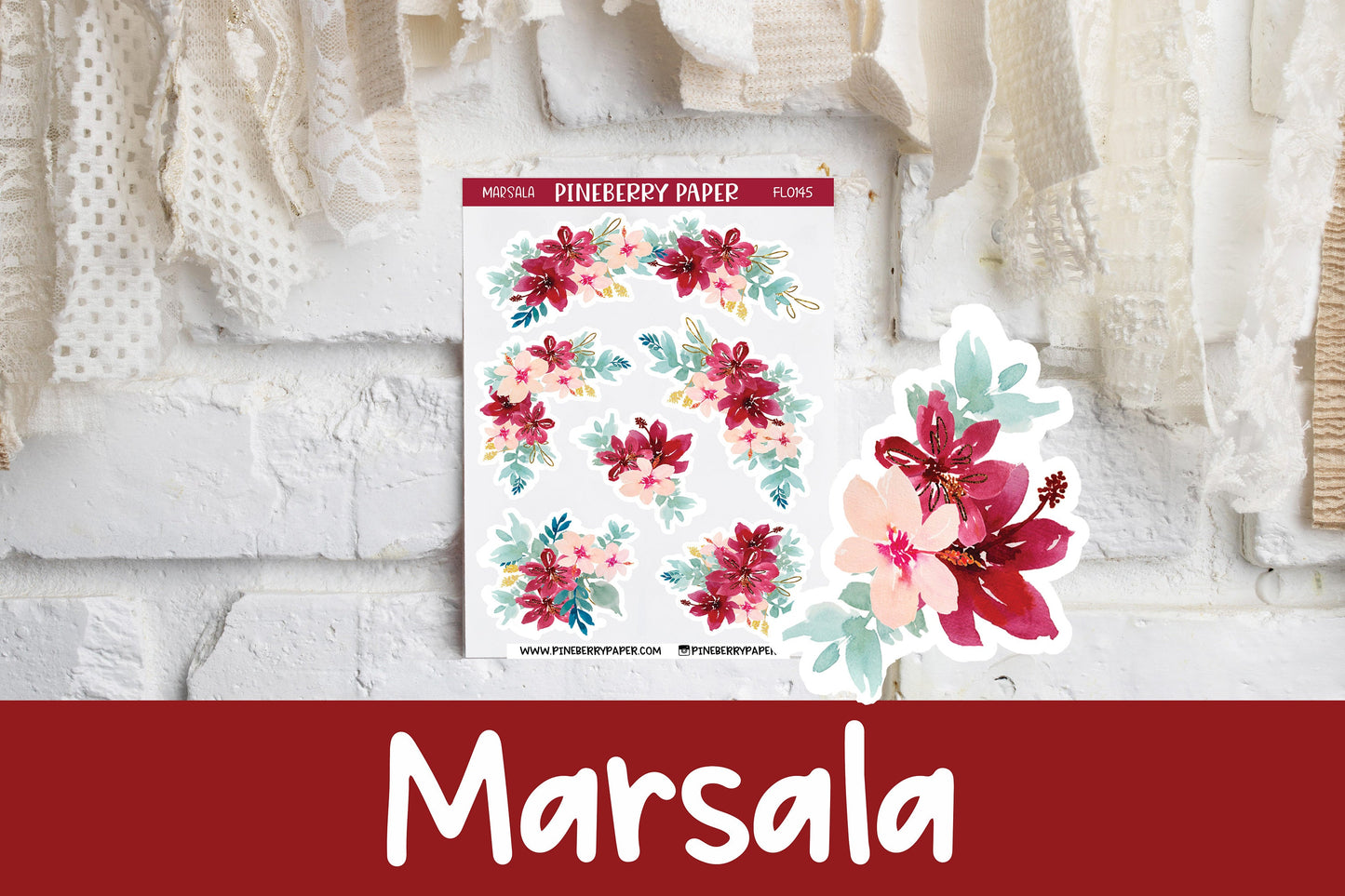 Marsala Florals | FL0145