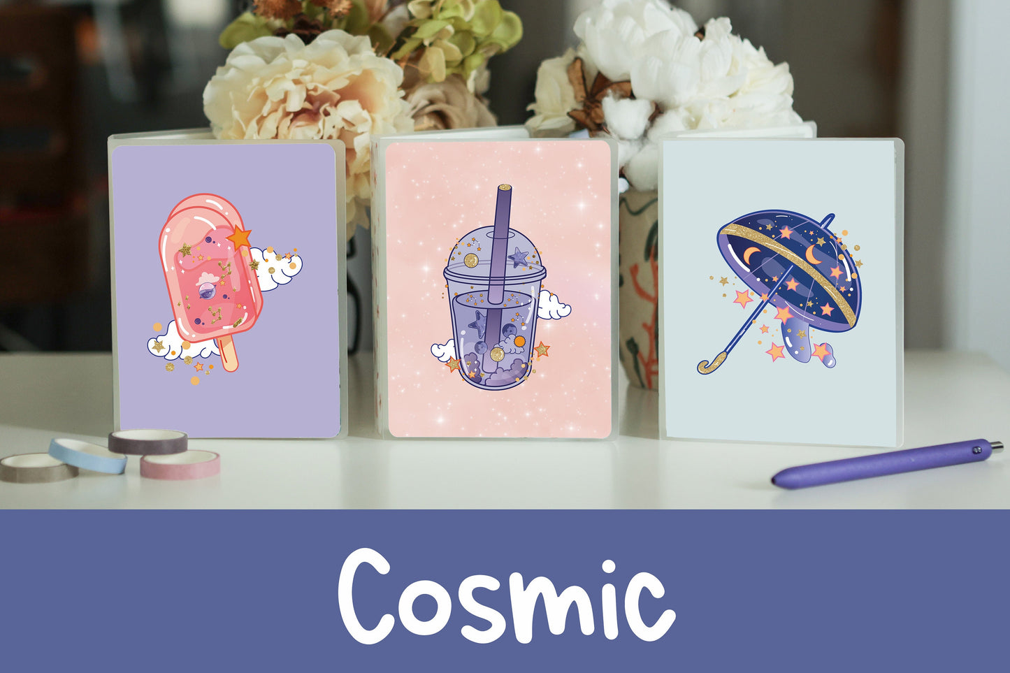 Cosmic Sticker Album | 60 Top-Loading Sleeves