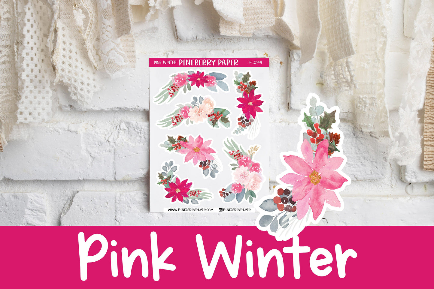 Pink Winter Floral | FL0144