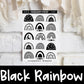 Black Rainbow Stickers | DC0145