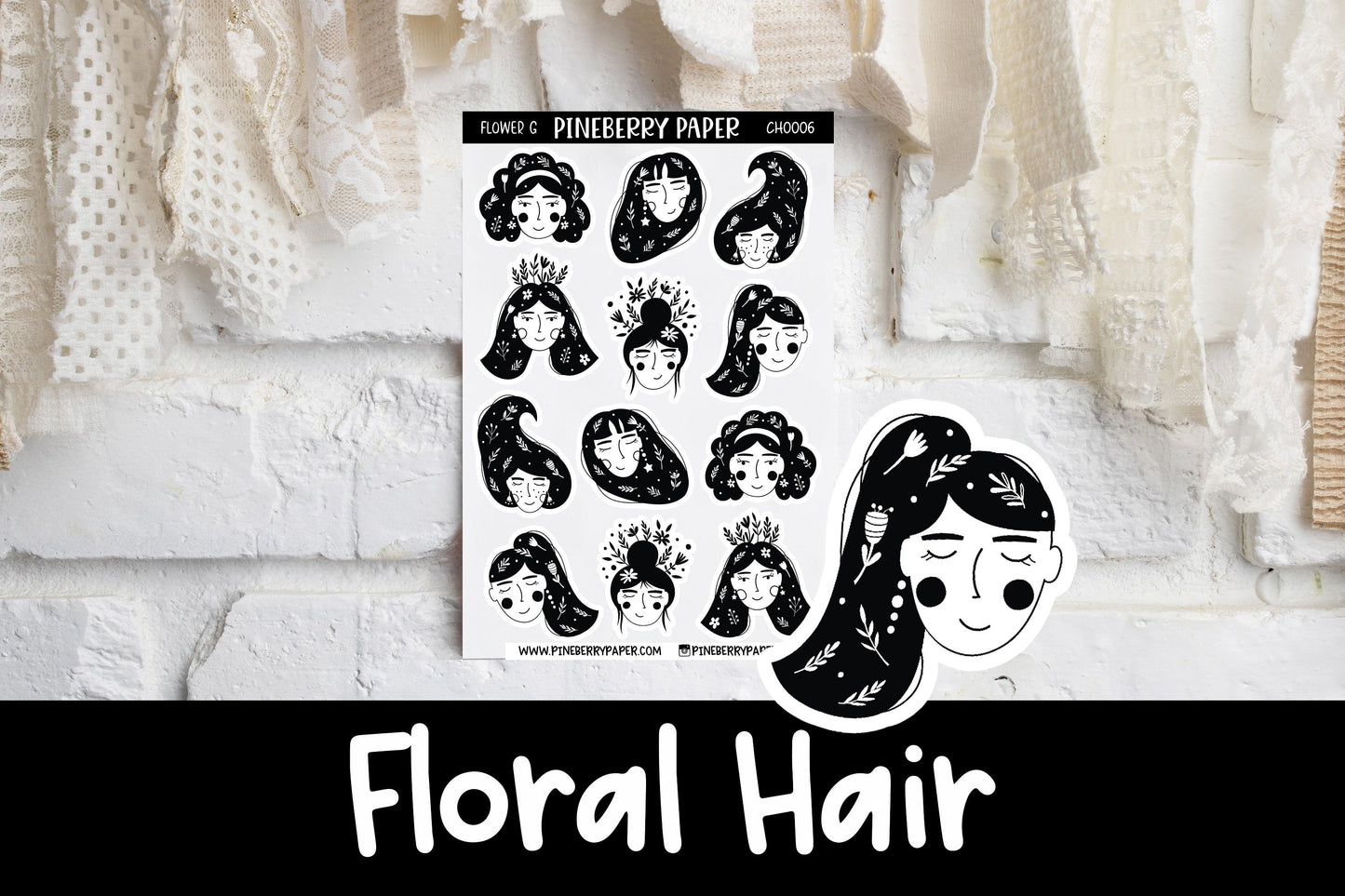 Floral Haired Girl | CH0006