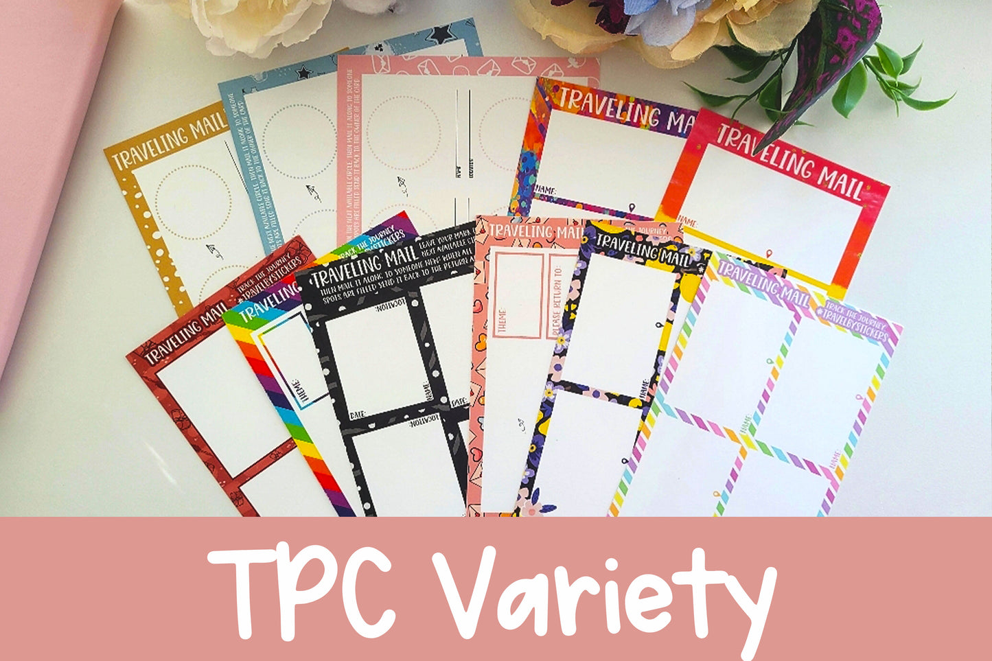 Traveling Postcard Variety Pack | 10 TPCs