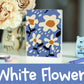 White Flower Sticker Album | 60 Top-Loading Sleeves
